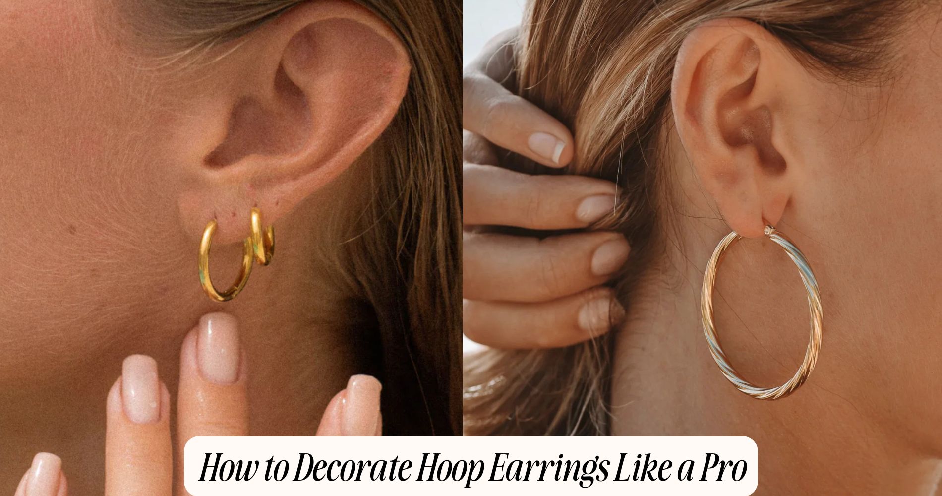 how to decorate hoop earrings