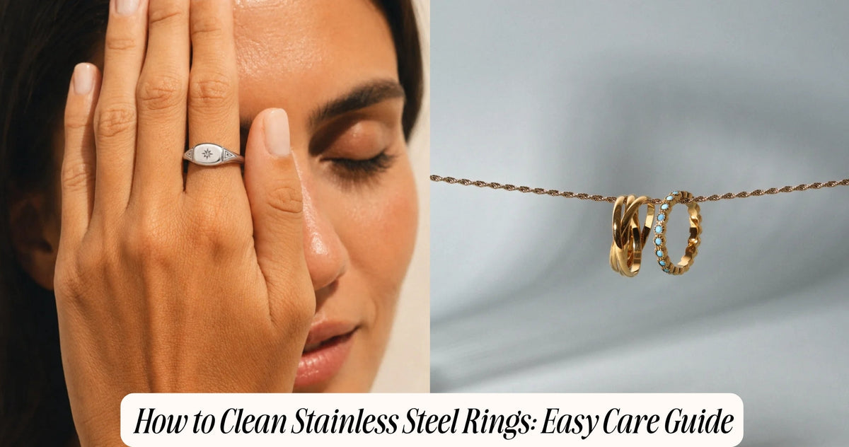 how to clean stainless steel rings