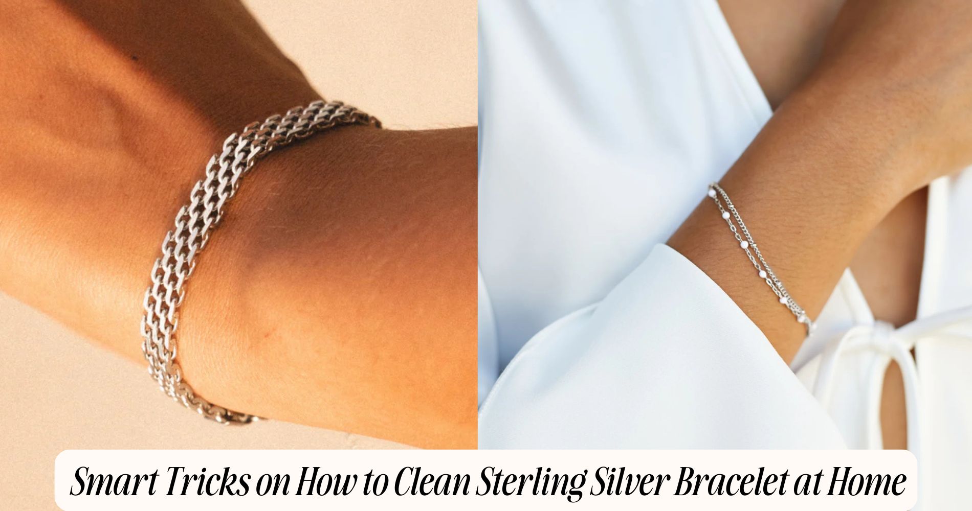 how to clean sterling silver bracelet