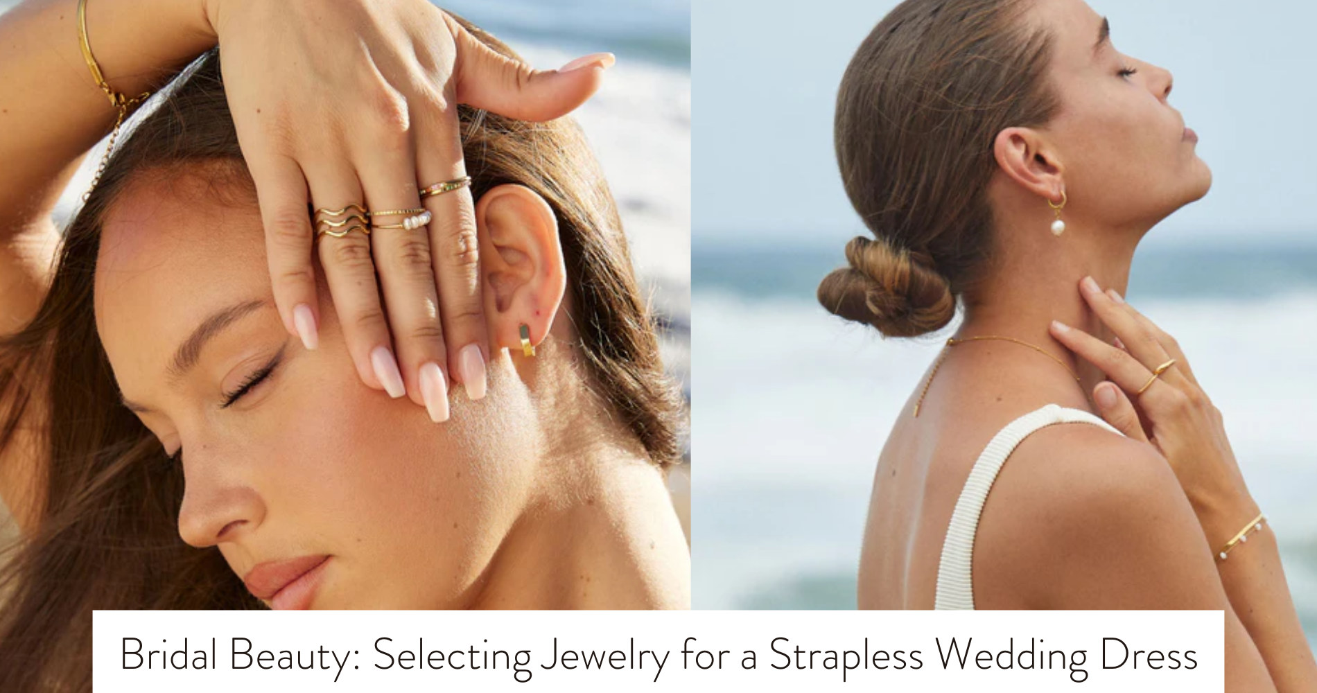 jewelry for strapless wedding dress