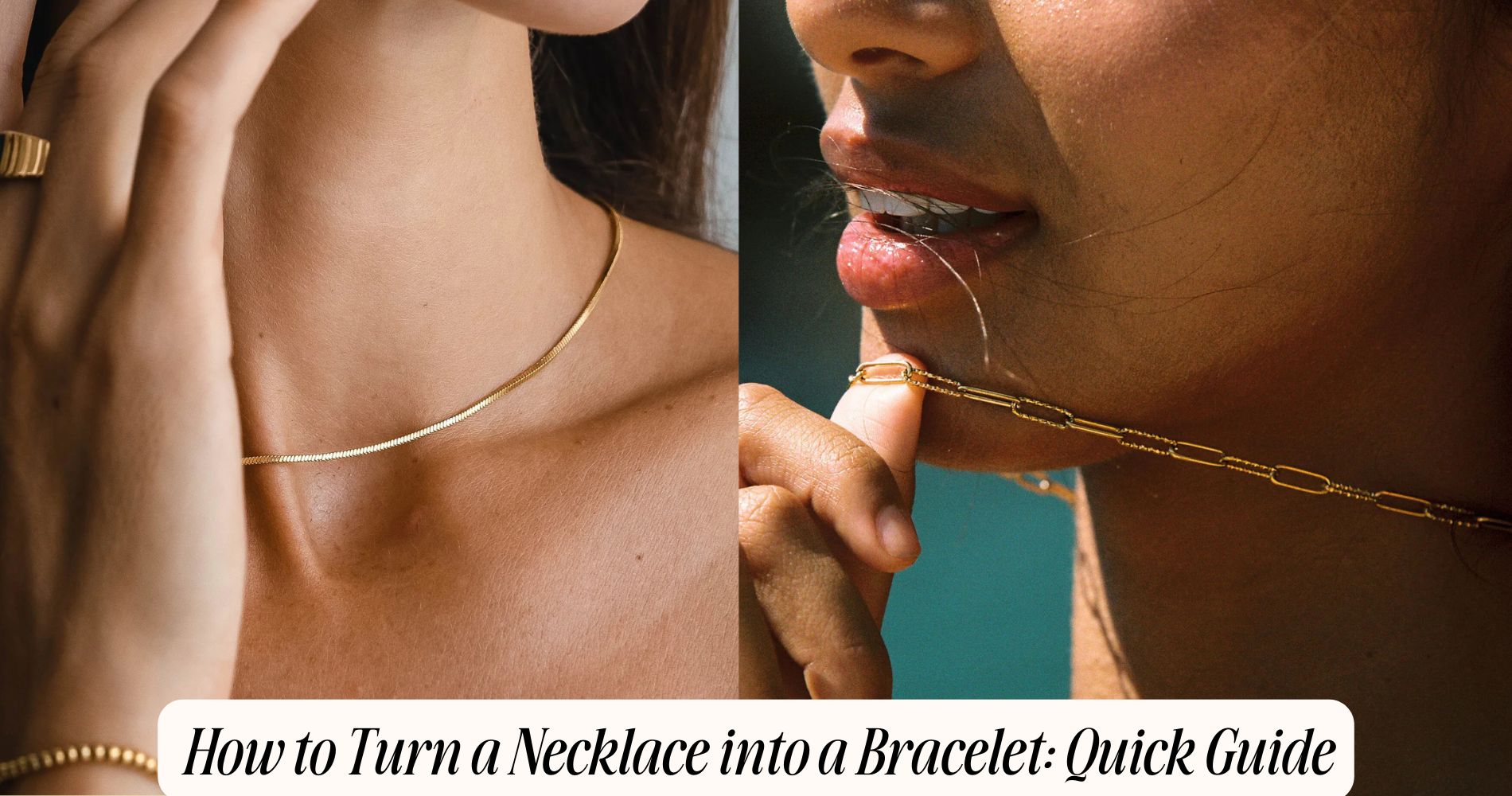 how to turn a necklace into a bracelet