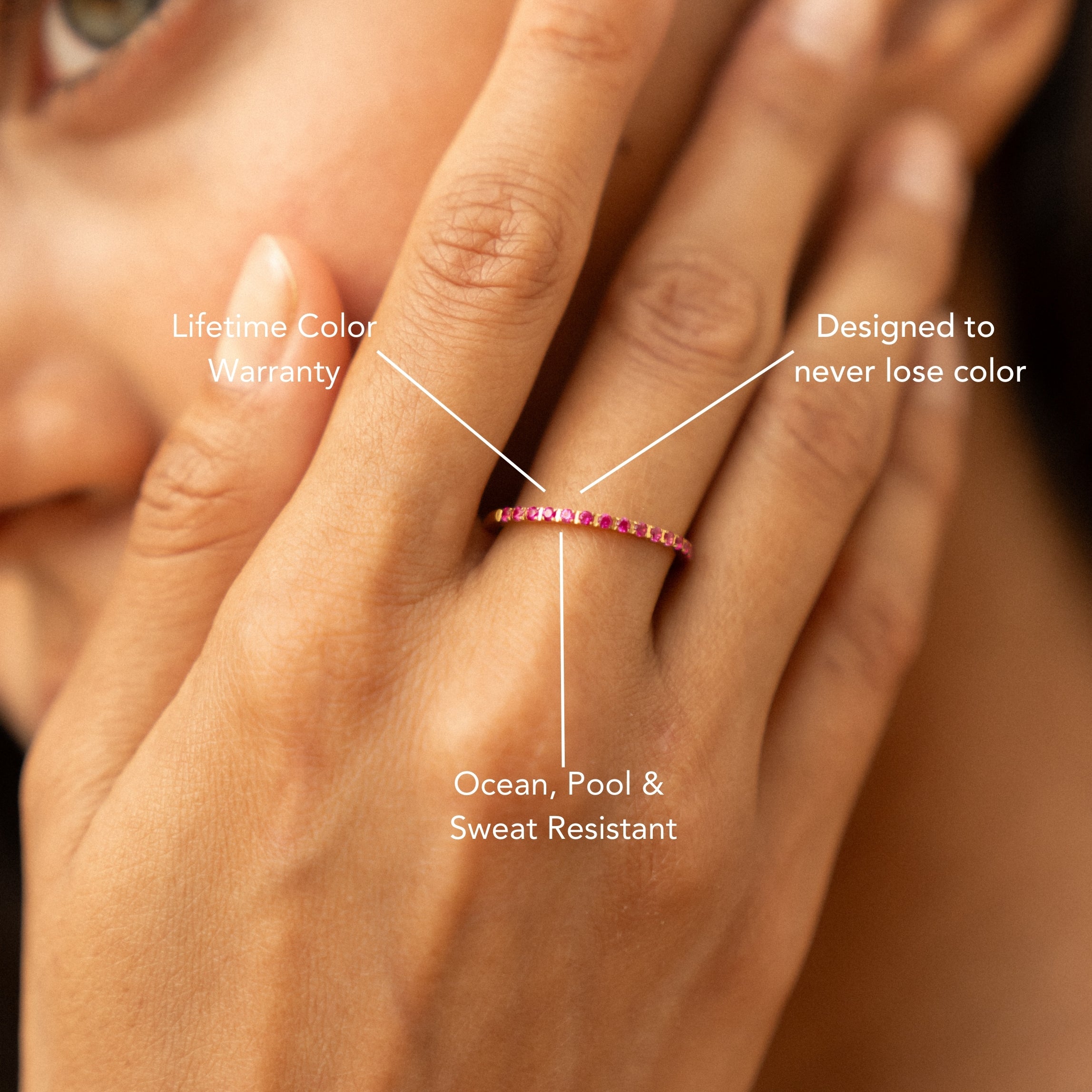 Bordeaux Thin Ring