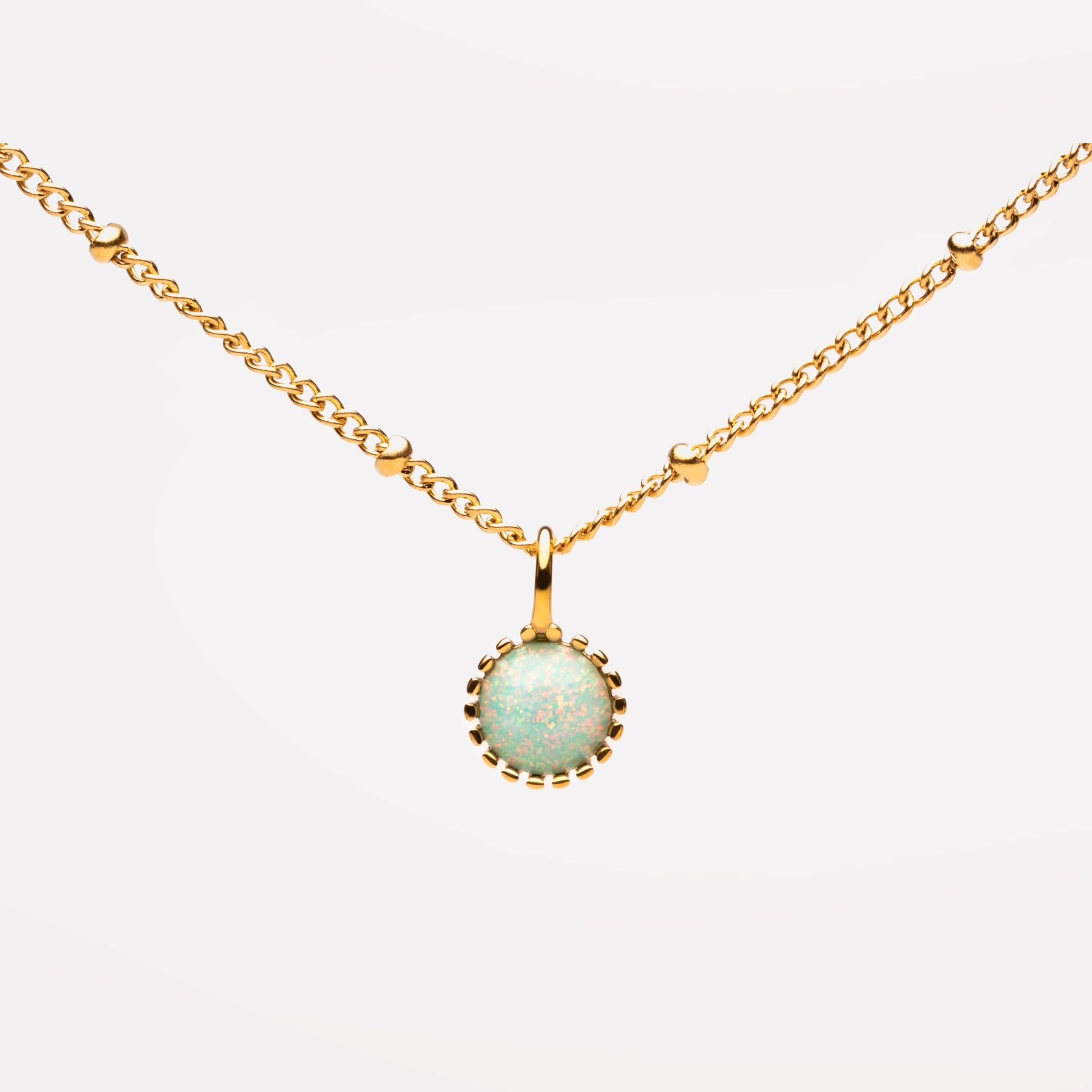 Dainty Opal Pendant