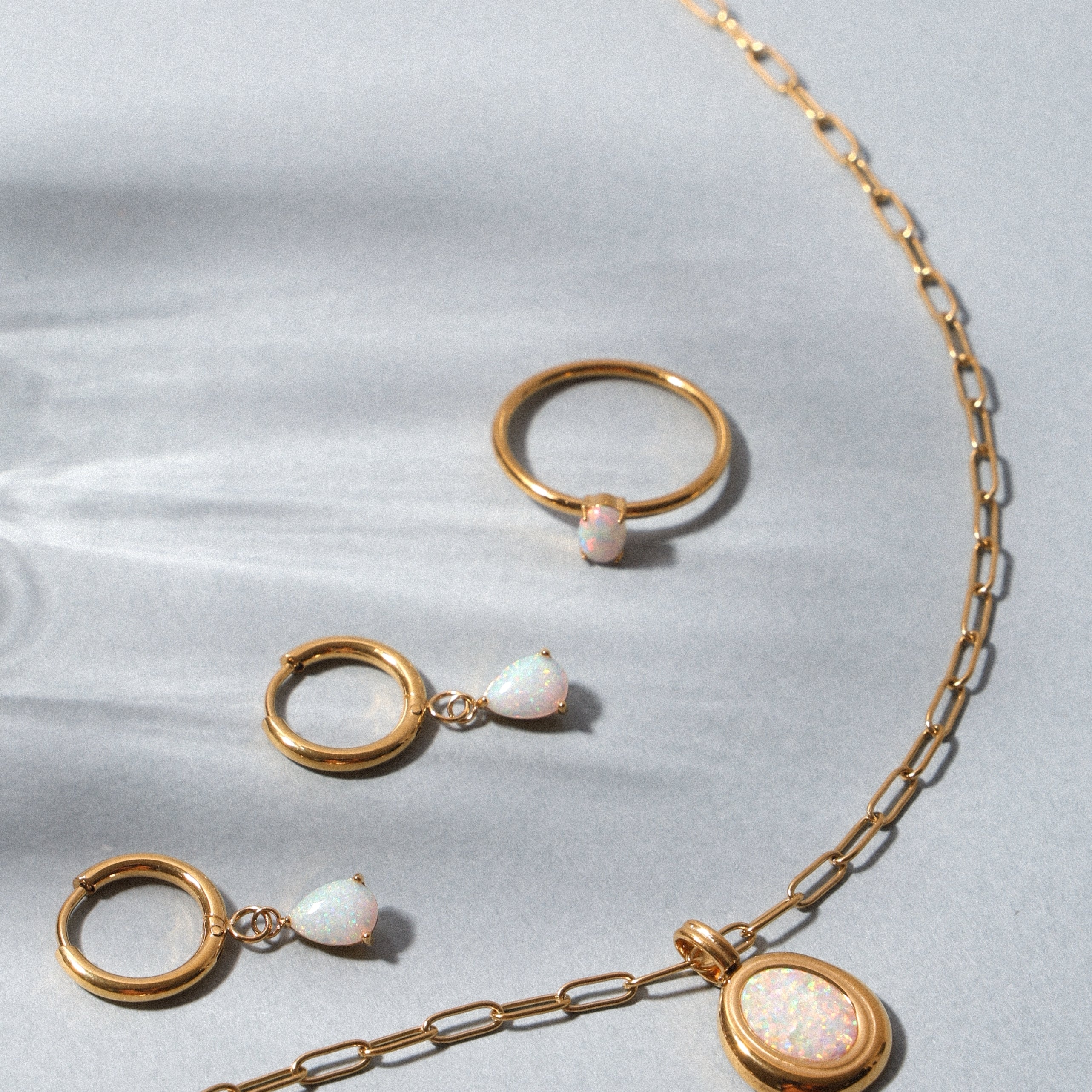 Dainty White Ring