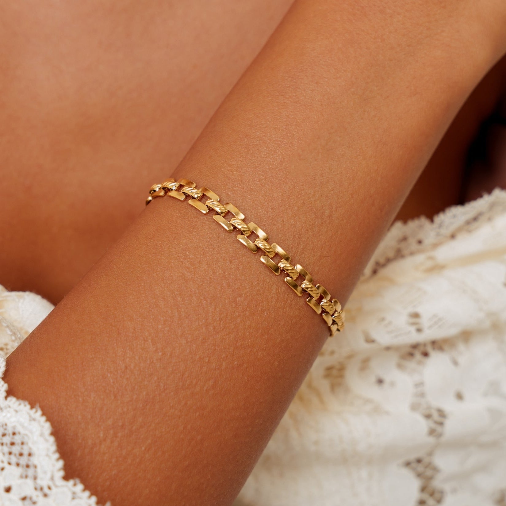 Gold Link Bracelet