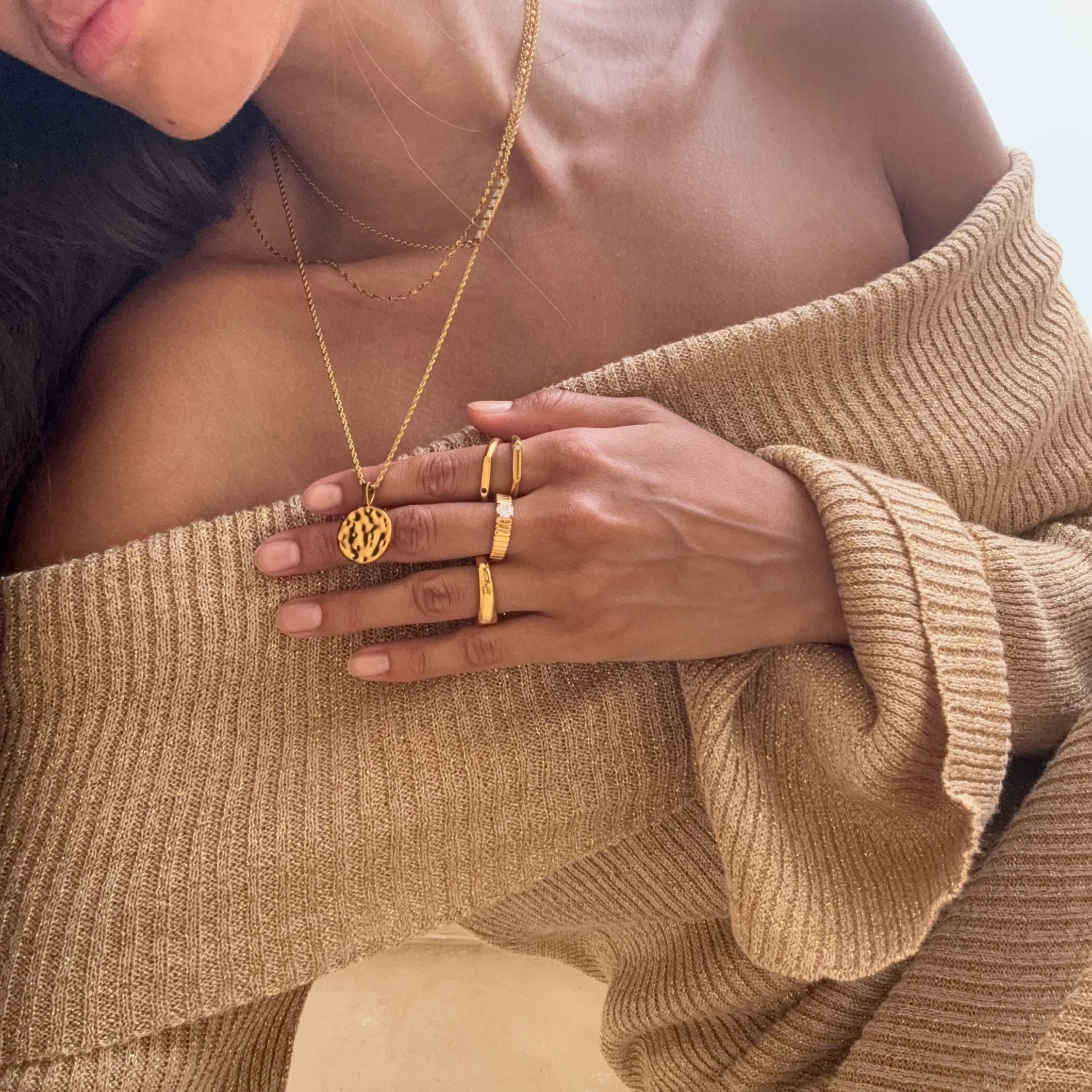 Hammered Coin Necklace