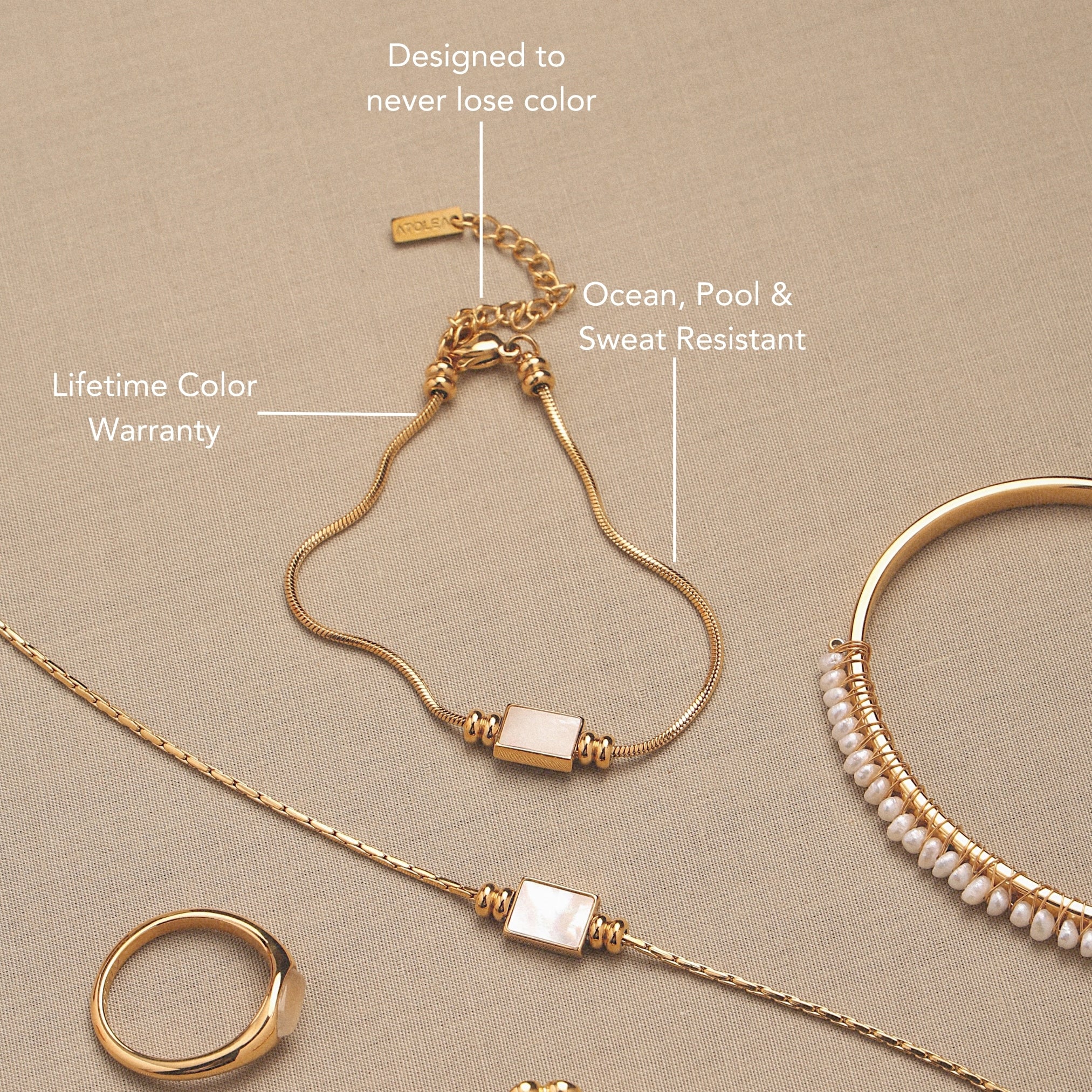 Iridescent Shell Bracelet