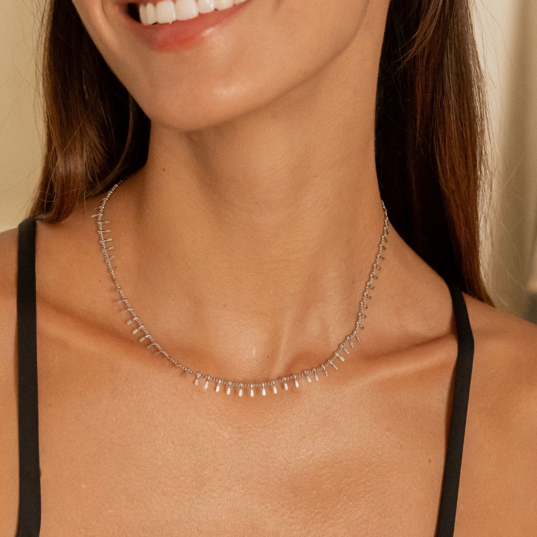 Silver Thorns Choker