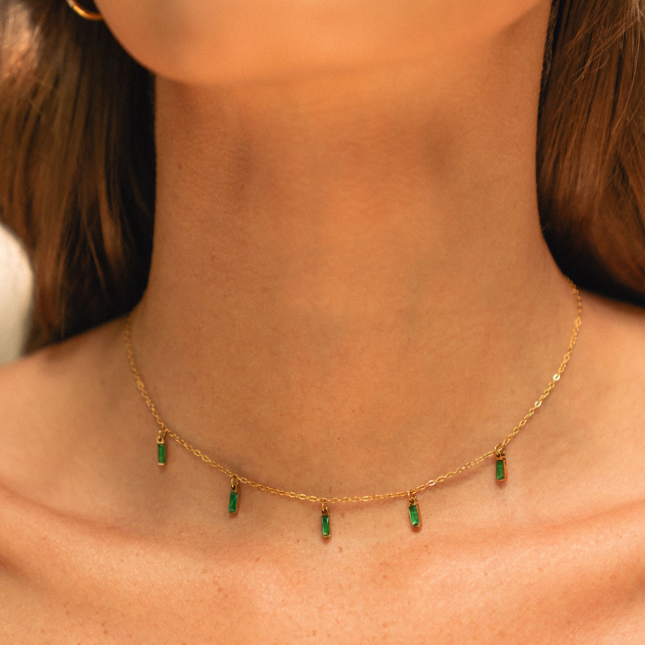Small Emeralds Choker