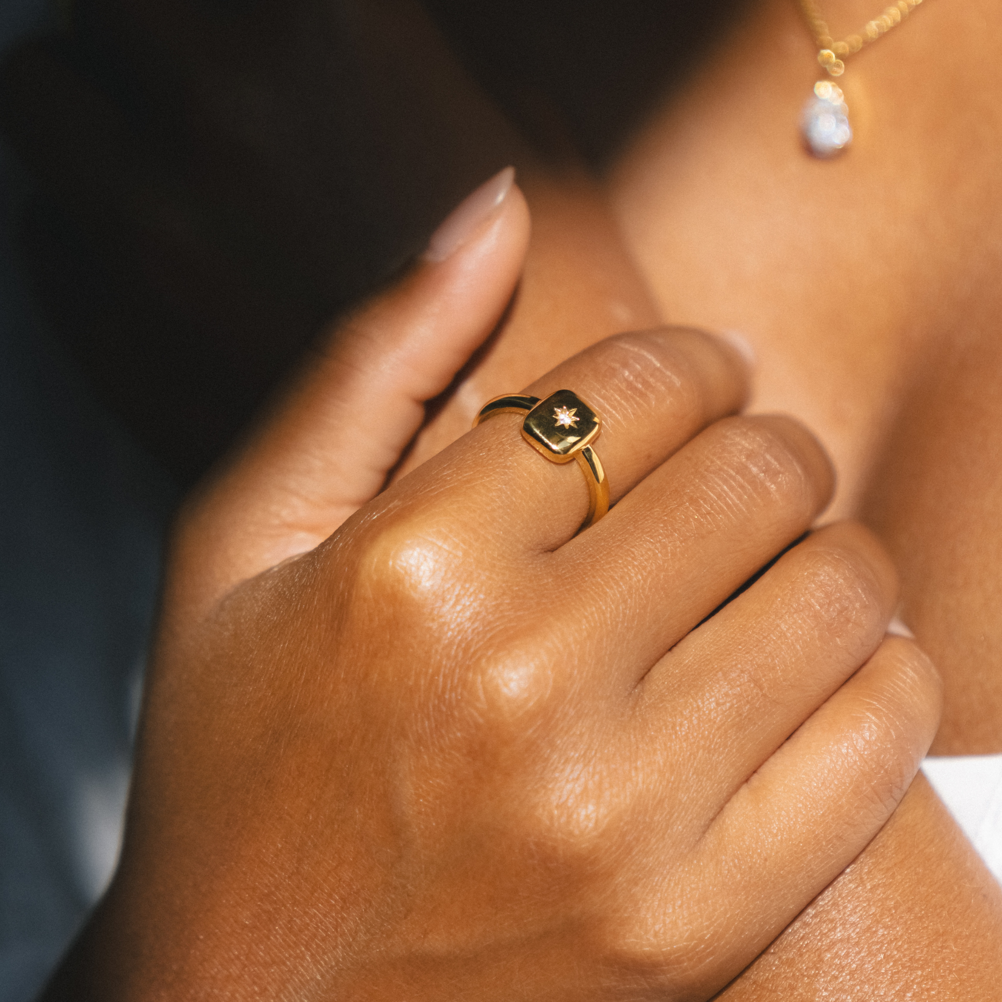 Starburst Gemstone Ring