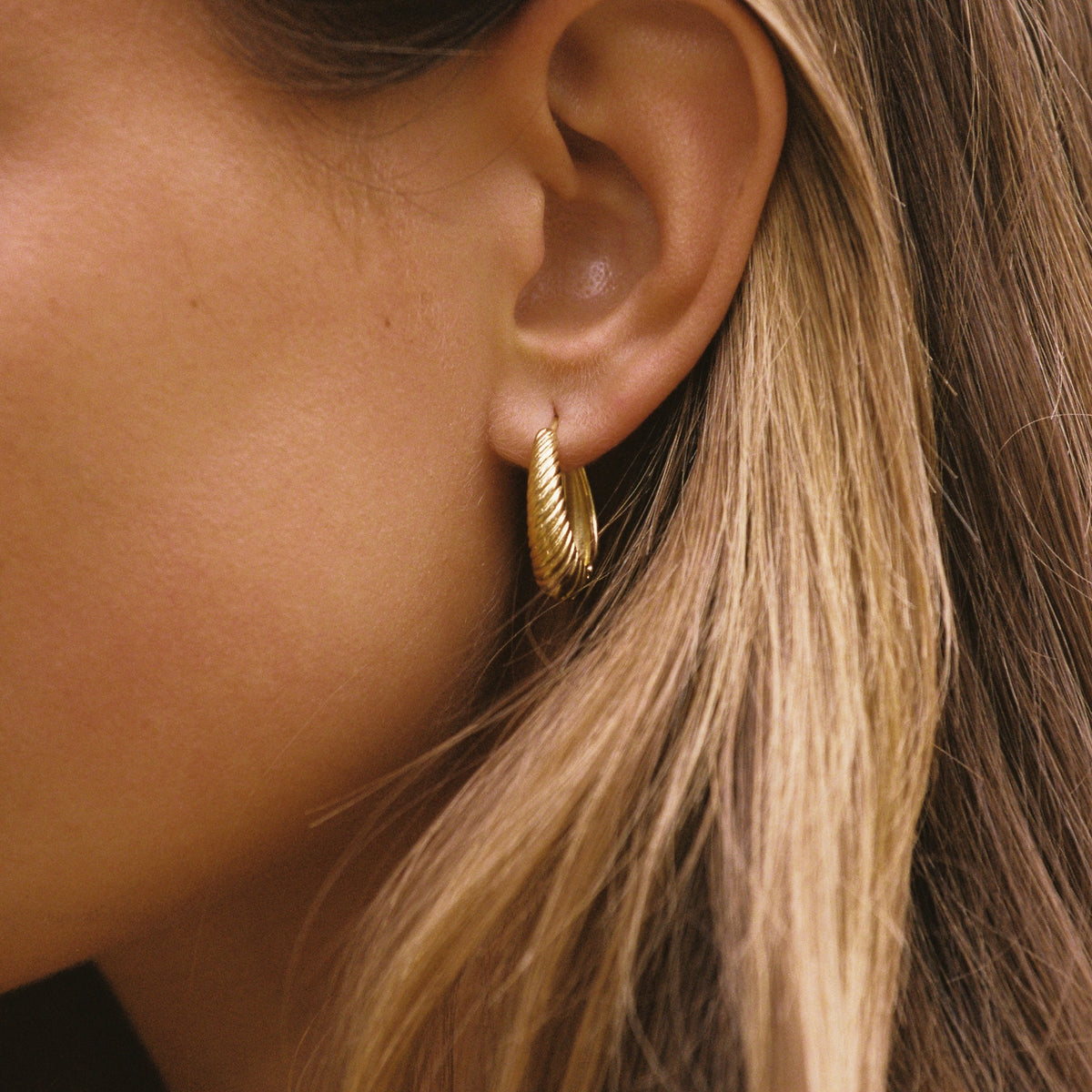 Twisted Hoop Earrings