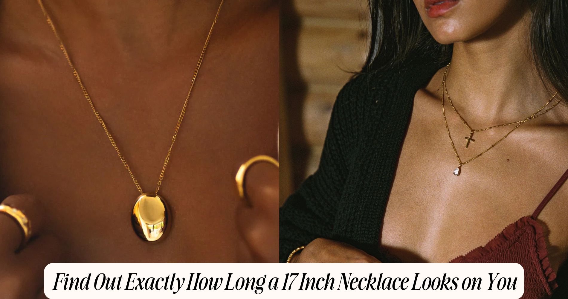 how long is a 17 inch necklace​