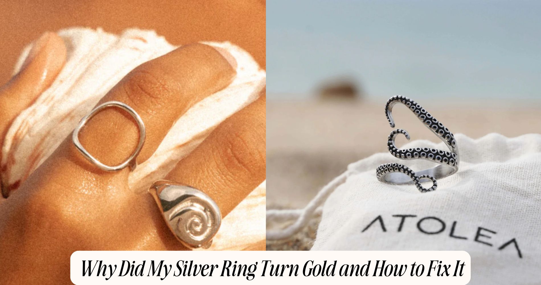 why did my silver ring turn gold