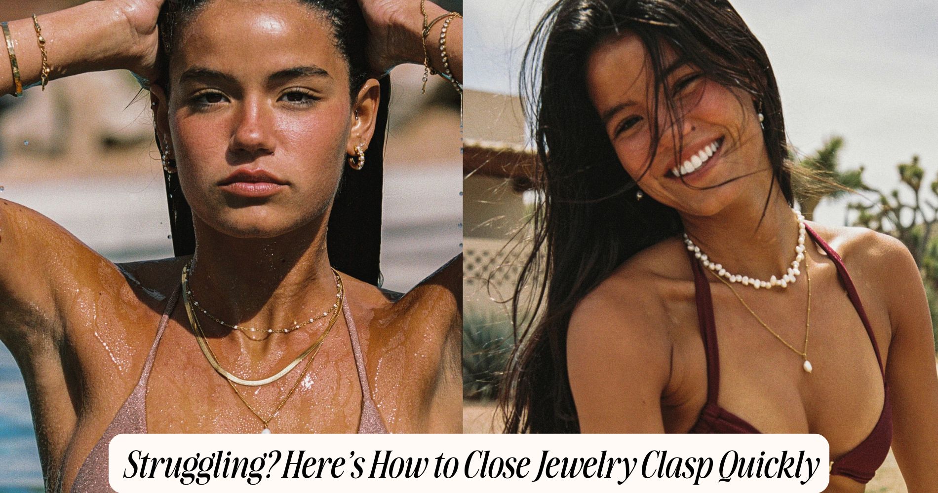 how to close jewelry clasp​