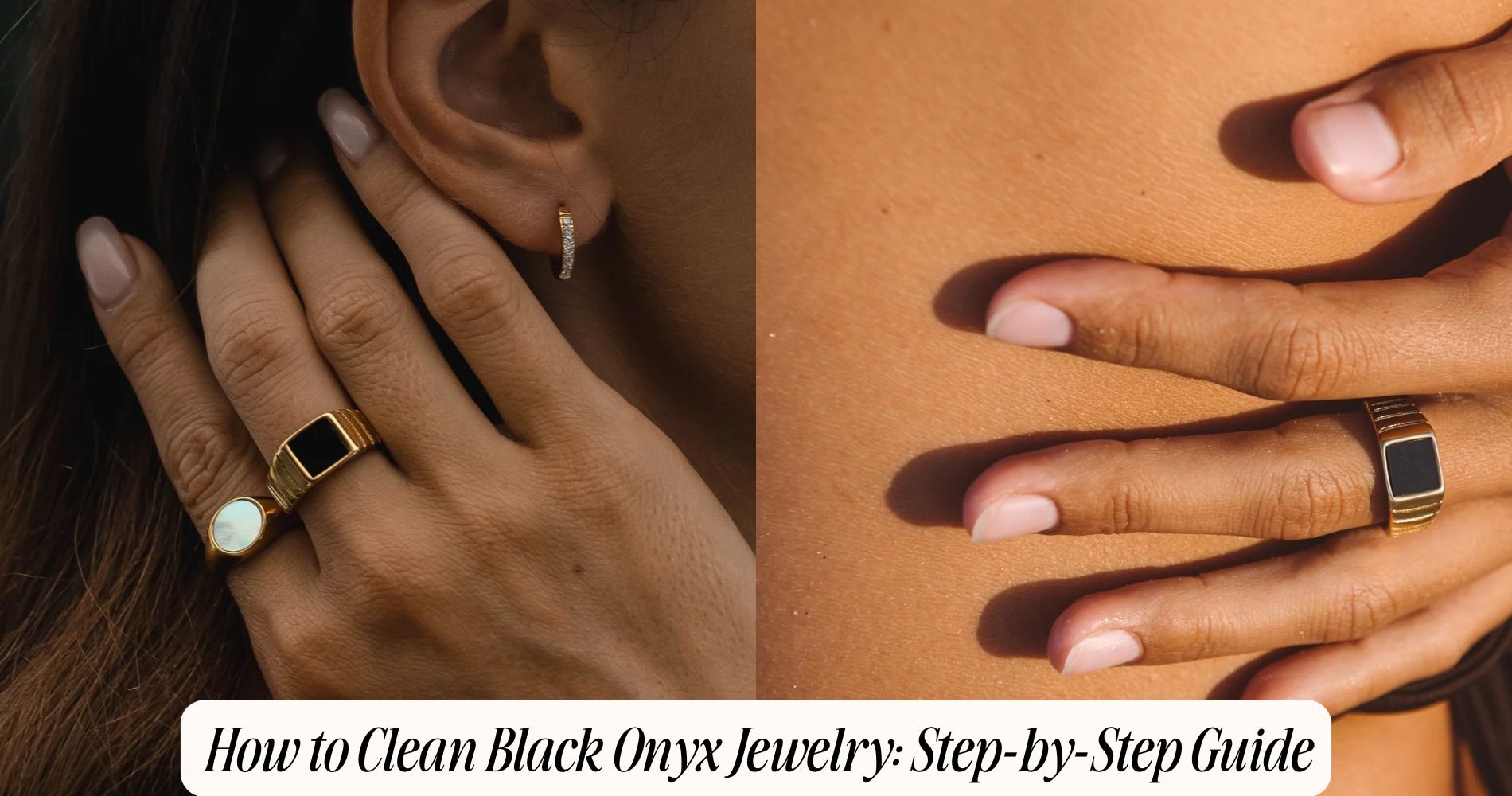 how to clean black onyx jewelry​