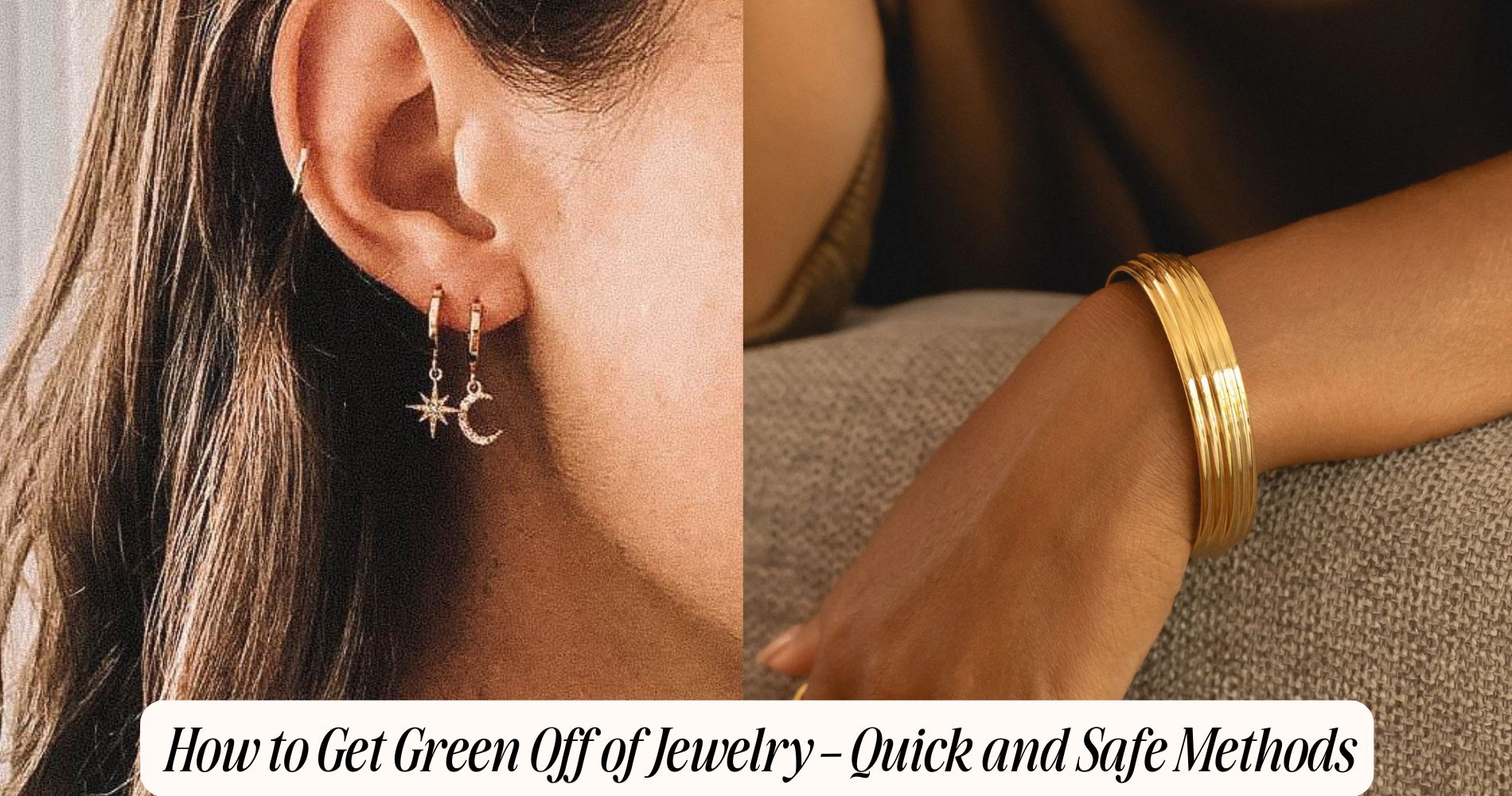how to get green off of jewelry