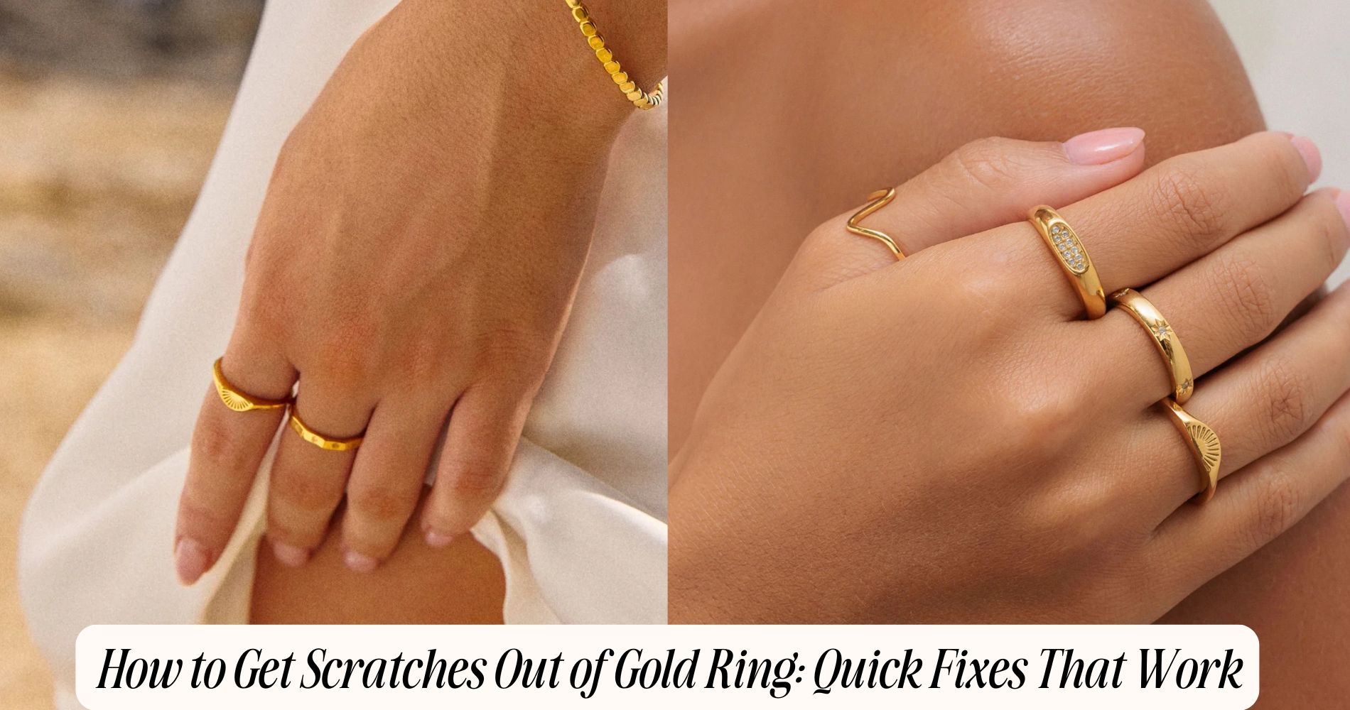 how to get scratches out of gold ring​