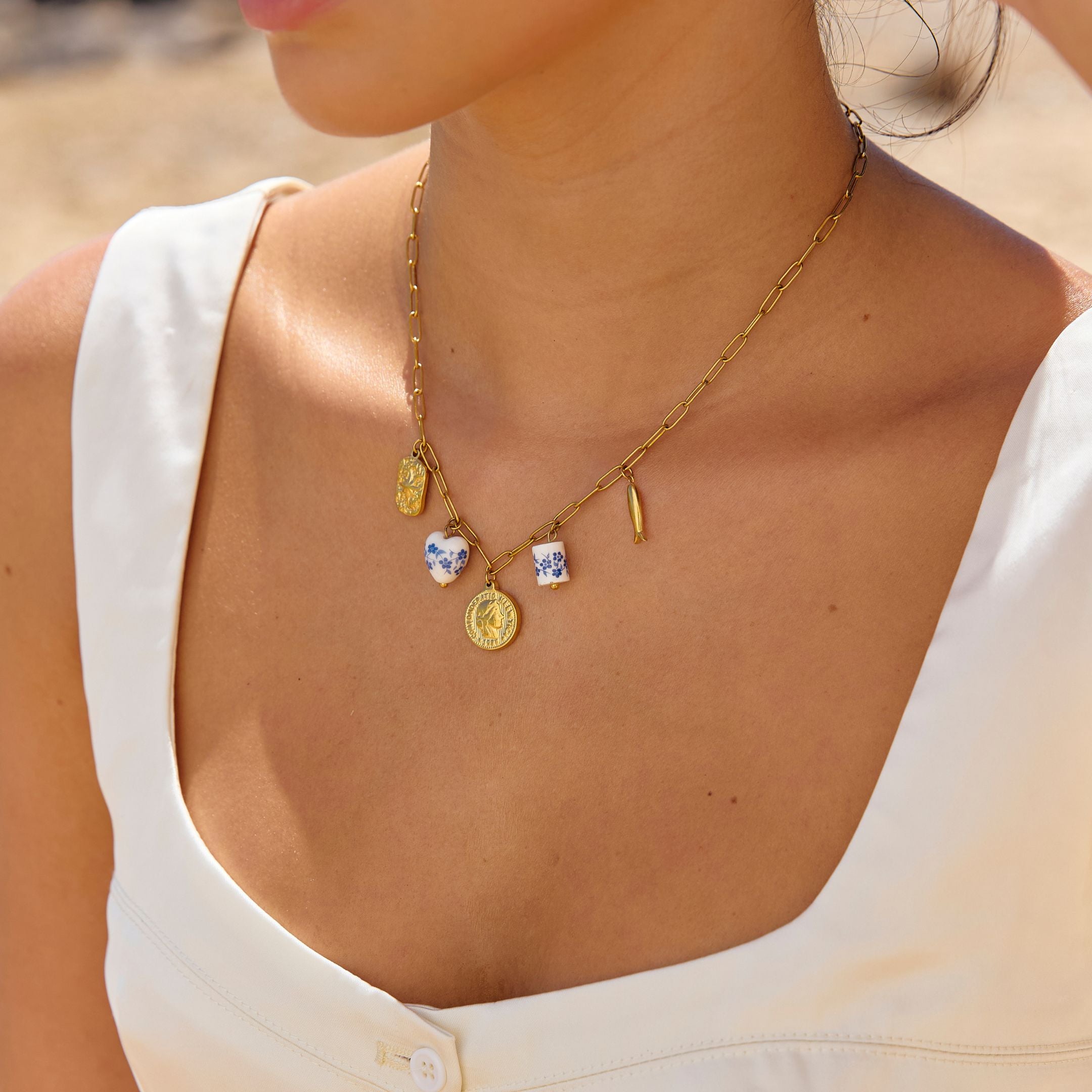 Choker with Heart Charm