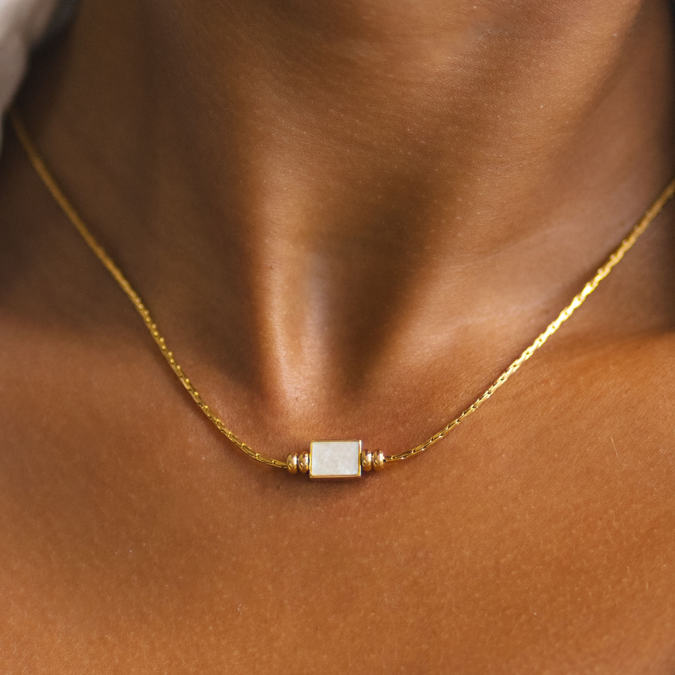 Dainty Pearl Gold Pendant