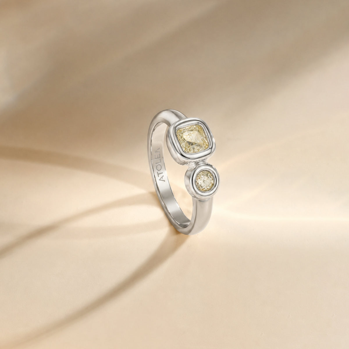 Dual Gemstone Band Ring