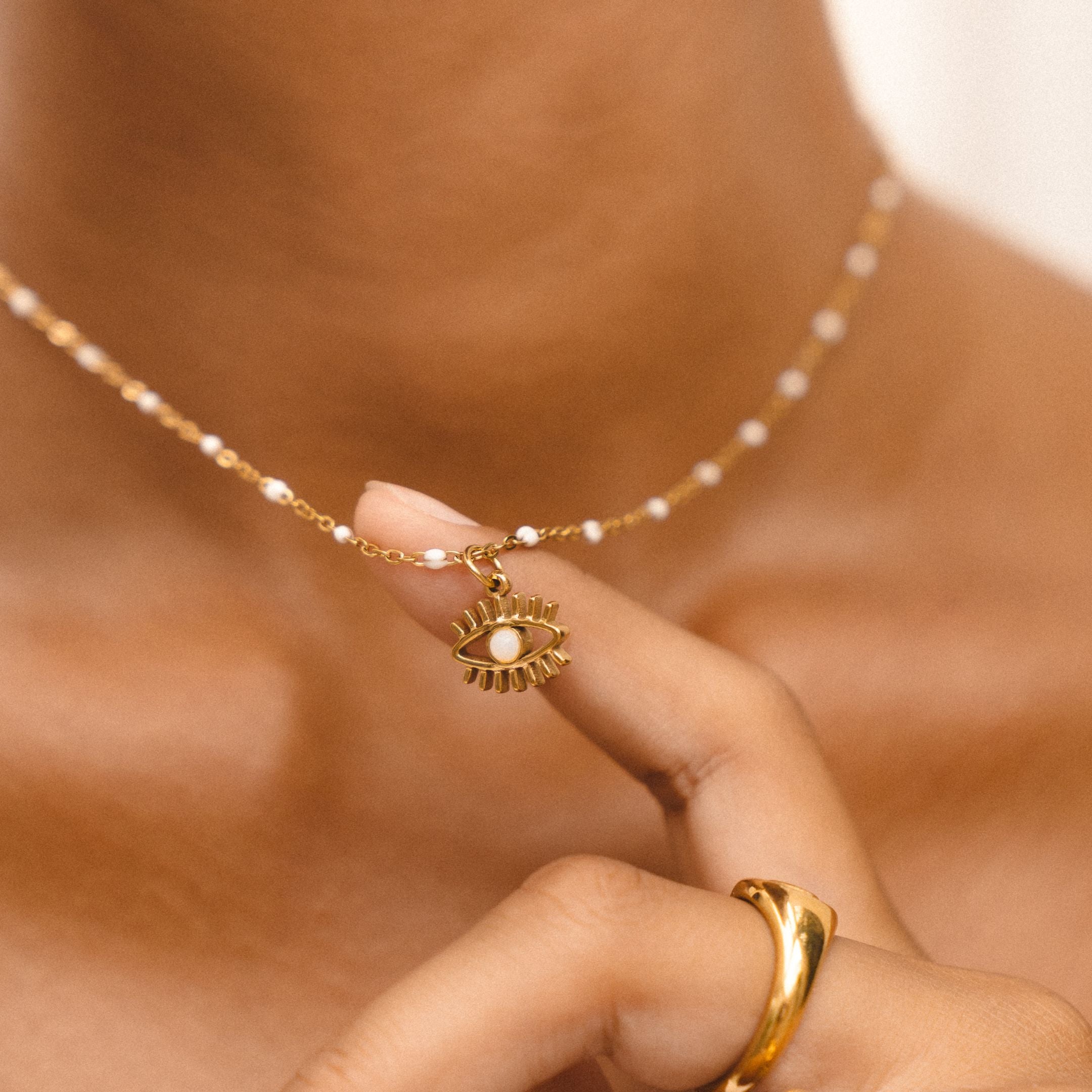 Opal Eye Necklace