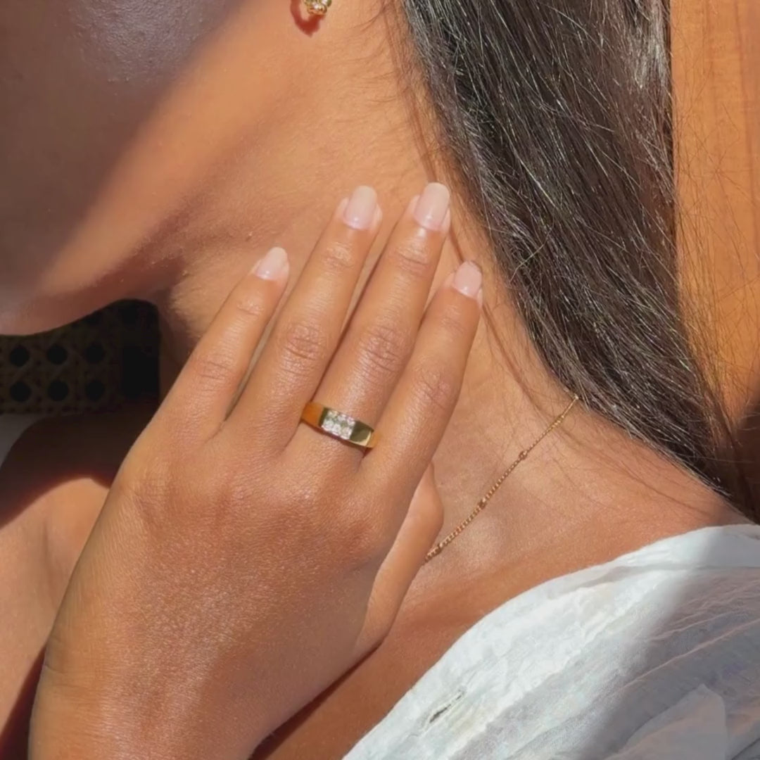 Baguette Signet Ring