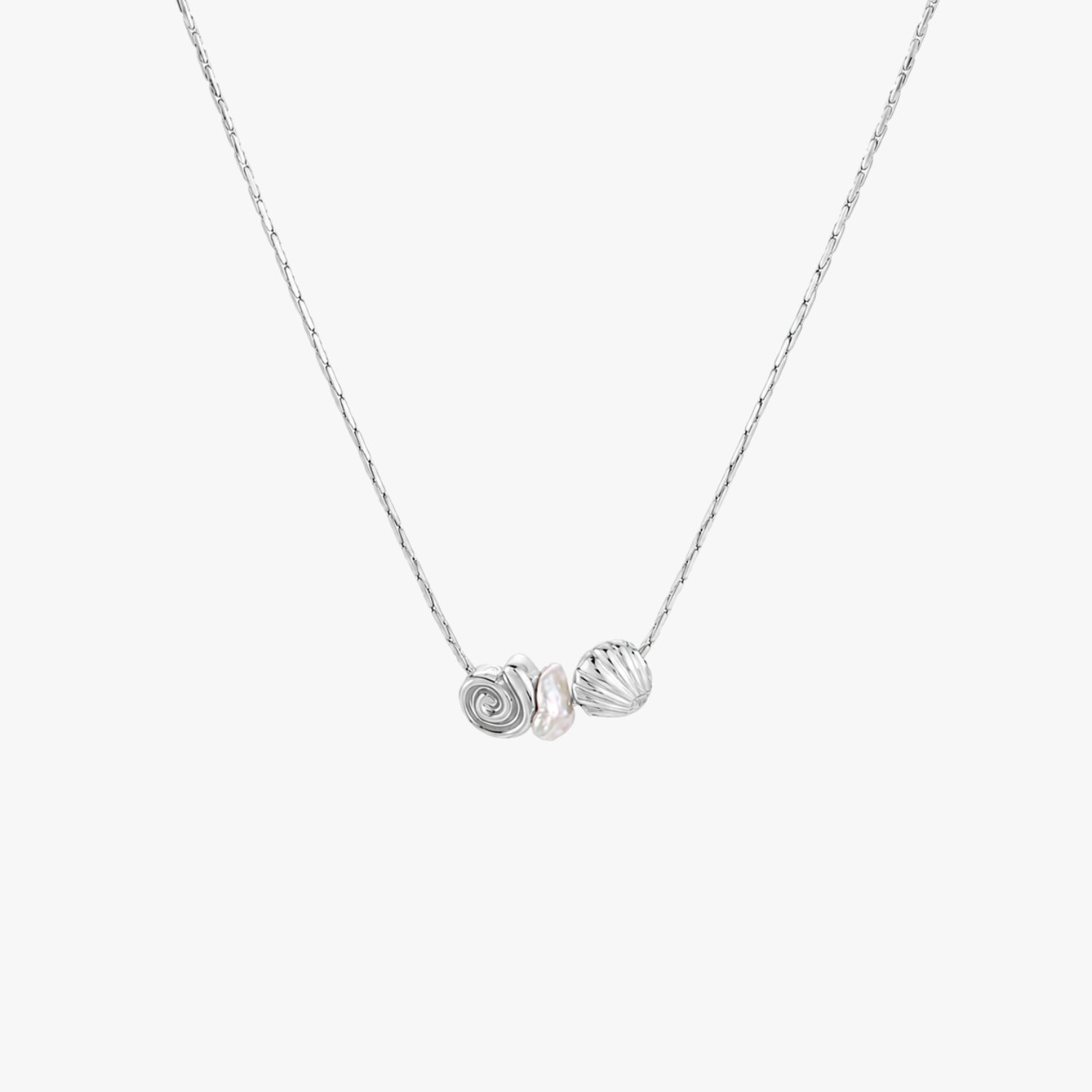 Silver Shell Choker