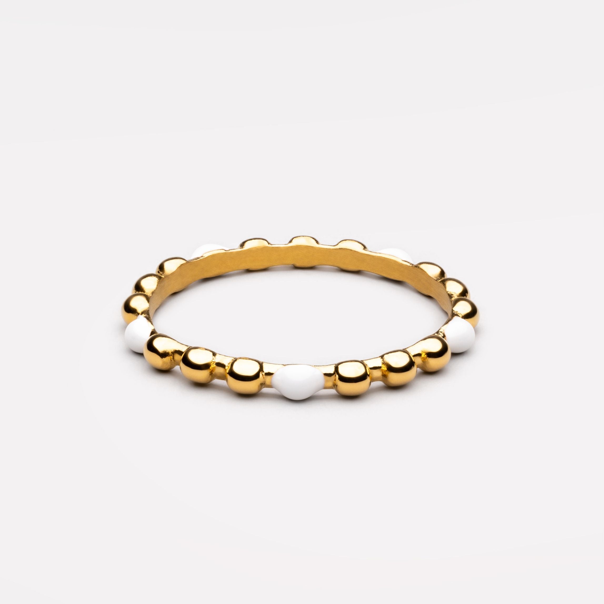 White and Gold Ring